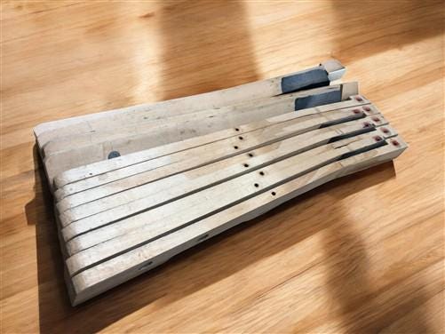 Craft Supplies & Tools > Raw Materials - 12 Black White Piano Keys, Vintage Piano Parts, Art Craft Supplies, Steampunk K b...