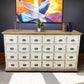 Home & Living > Furniture - 24 Drawer White Apothecary Cabinet Store Cabinet Store Display Pharmacy Cupboard by The Old Gr...