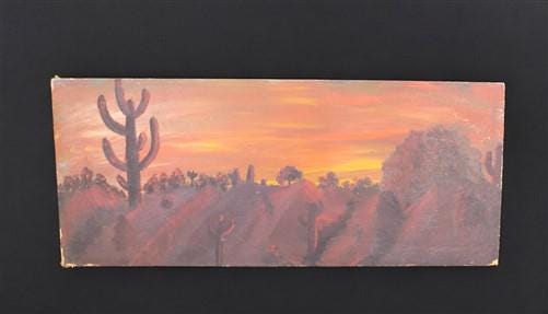 Wall Art - 1920s Southwestern Intinerant Art Landscape Painting, Original Art Desert, O by The Old Grainery