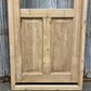Antique French Single Door (32.5x86) Glass Pane Door with Jamb, Encased Door T9
