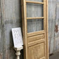 Antique French Single Door (32.5x83) Glass Pane Door with Jamb, Encased Door T54