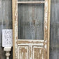 Antique French Single Door (31x86.5) Glass Pane Door with Jamb, Encased Door T10