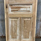 Antique French Single Door (31.5x98) Glass Pane Door with Jamb, Encased Door T55