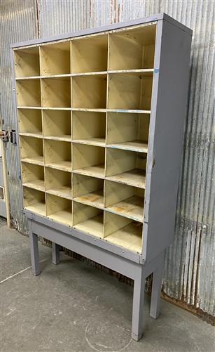 Hardware Store Cabinet, Railroad Post Office Mail Sorter, Bolt Bin, Cubbyhole, C