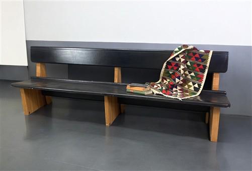 Home & Living > Furniture > Entryway & Mudroom Furniture - 8' Church Pew with Kneeler, Entryway Furniture, Porch Bench, Di...