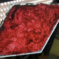 Craft Supplies & Tools > Raw Materials > Glass - Lot Painted Glass Diamond Panes, Reclaimed Church Window Red Glass Pieces...
