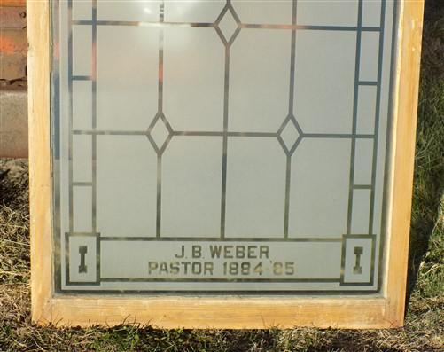 Etched Frosted Clear Glass Vintage Church Window, Architectural Art Glass, A