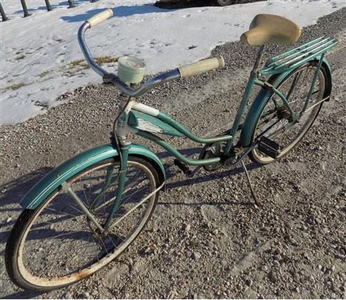 Toys & Games > Sports & Outdoor Recreation > Bikes & Cycling > Bicycles - 1950s Rollfast Girls Bicycle, Snyder Built SE Vi...