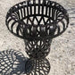 Home & Living > Outdoor & Gardening > Plant Stands - 34" Metal Strap Urn Planter Flower Pot, Decorative Garden Patio Yard...
