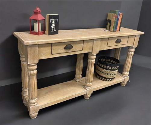 Home & Living > Furniture > Living Room Furniture > Coffee & End Tables - 60" Sofa Table with Drawers, Coffee Table, Entry...
