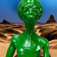 Art & Collectibles > Sculpture > Figurines - Sitting Green Alien Statue, Little Green Place Man, UFO Extra Terrestrial, A...