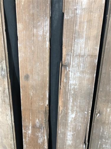 Home & Living > Home Improvement > Moldings & Trim - 8 Reclaimed Wainscoting Bead Board Pieces, Architectural Salvage Vint...