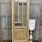 Antique French Single Door (27.5x82) Glass Pane Door with Jamb, Encased Door T57