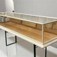 Home & Living > Home Decor > Seasonal Decor - Wood Framed Bevel Glass Case, Vintage Store Countertop Showcase, Collector C...