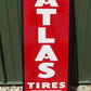 Atlas Tires Repairs Sign, Atlas Porcelain Metal Advertising, Standard Oil Sign A