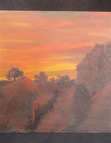 Wall Art - 1920s Southwestern Intinerant Art Landscape Painting, Original Art Desert, O by The Old Grainery