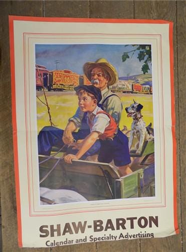 Art & Collectibles > Drawing & Illustration - 1940s Hintermeister Calendar, There's A Great Day Coming, Vintage Calendar A...