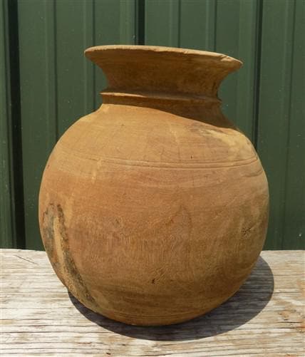 Water Jug, Wood Pot, Wood Vase, Rustic Planter, Modern Farmhouse, European L