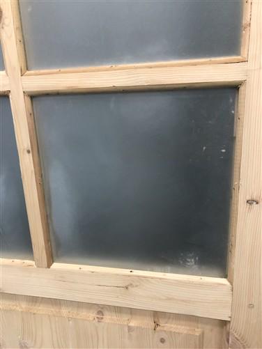 French Single Door (36x96.5) 8 Pane Frosted Glass Door European Styled FM26