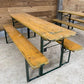 Vintage German Oktoberfest, Beer Garden Table and Benches, Picnic Table, Y29