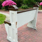 Home & Living > Furniture > Entryway & Mudroom Furniture - Vintage Wooden Church Pew, 3' 9" Porch Bench, Entry Foyer, Dini...