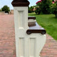 Home & Living > Furniture > Entryway & Mudroom Furniture - Vintage Wooden Church Pew, 3' 9" Porch Bench, Entry Foyer, Dini...
