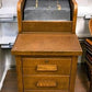Home & Living > Furniture > Office Furniture > Filing Cabinets - Oak Roll Top Filing Cabinet with Register, Vintage McCask...