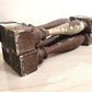 Home & Living > Home Decor > Home Accents - 4 Vintage Brown Wood Balusters, Reclaimed Spindles, Architectural Salvage, O b...