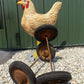 4 Vintage Metal Baby Buggy Wheels Pedal Car Garden Cart Pumpkin Wagon A49