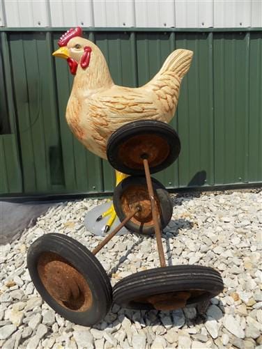 4 Vintage Metal Baby Buggy Wheels Pedal Car Garden Cart Pumpkin Wagon A49