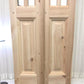 French Double Door (21x80.5) 6 Pane Frosted Glass Door European Styled EM52