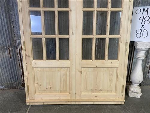 Home & Living > Home Improvement > Doors & Locks > Doors - Arched French Double Door (48x80) 14 Pane Glass Door European S...