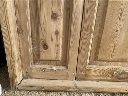 Antique French Double Doors (71x88) Frosted Glass European SideLite Jamb C1