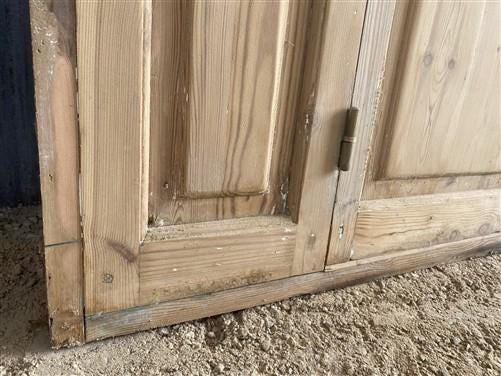 Antique French Double Doors (71x88) Frosted Glass European SideLite Jamb C8