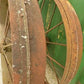 2 Cast Iron Implement Wheels, Wagon Wheel, Tractor Steel Rims, Industrial Age E