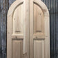 Arched French Double Doors (21x80.5) Panel Doors, European Styled Doors M9
