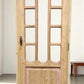 Antique French Single Door (31x78.5) Glass Pane Door with Jamb, Encased Door T41