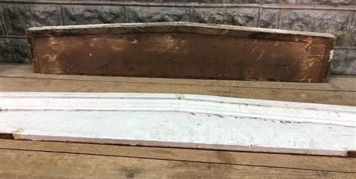 Pair Crown Molding Headers, Trim Door Window Pediment Architectural Salvage B41