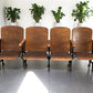 Home & Living > Furniture - 4 Vintage Wood Folding Theater Seats, Auditorium Seats, Entryway Bench, E11 by The Old Grainery