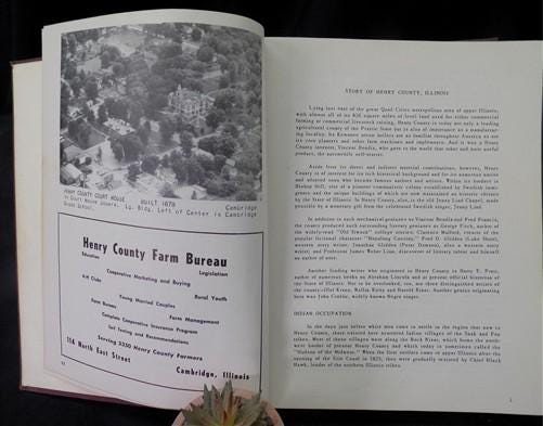 Books, Movies & Music > Books > History Books - 1955 Henry County Illinois Midwest History, Plat Maps, Aerial Homestead Ph...
