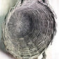 Home & Living > Home Decor > Decorative Storage > Decorative Baskets - Round Wicker Basket, Vintage German Woven Rattan Ba...