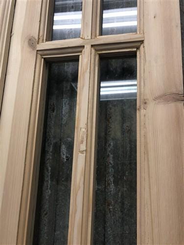 French Double Door (24x96) 6 Pane Glass Door European Styled EM50