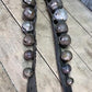 Home & Living > Home Decor > Home Accents > Bells - 15 Sleigh Bells Horse Rein Leather Strap, Christmas Winter Brass Jingl...
