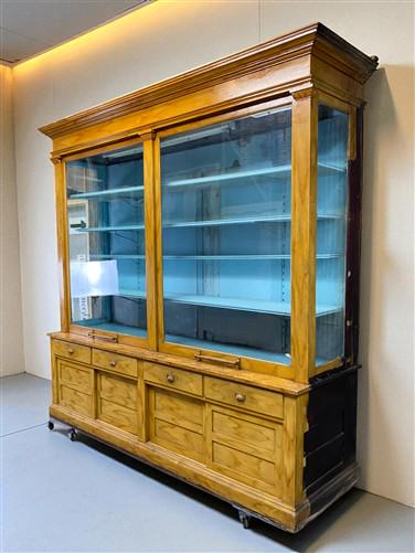 Home & Living > Furniture > Office Furniture - 8' Retail Store Display Cabinet, Vintage Apothecary, Backbar, Display Case,...