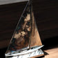 Home & Living > Home Decor > Home Accents > Statues - Sailboat Sculpture, Metal Bookend Paperweight, Nautical Study Librar...