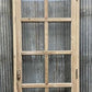 Antique French Single Door (27.5x83) Glass Pane Door with Jamb, Encased Door T14