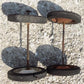 4 Vintage Metal Baby Buggy Wheels Pedal Car Garden Cart Pumpkin Wagon A54