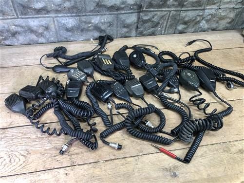Lot Microphones, Azden, Yaesu, Turner 350, Kenwood, Ham Radio, CB Radio, Regency