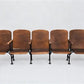 Home & Living > Furniture - 5 Vintage Wood Folding Theater Seats, Auditorium Seats, Entryway Bench, E14 by The Old Grainery