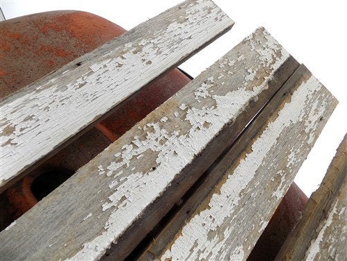 6 Barn Wood Reclaimed Planks, Wall Siding Boards, Vintage Art Craft Lumber, A67